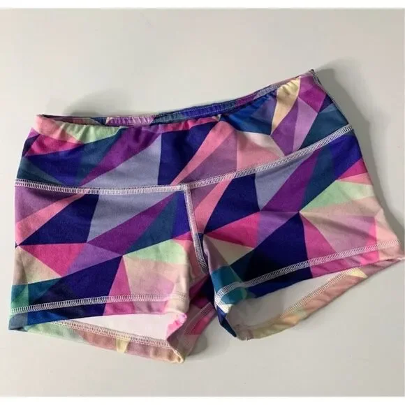 FLEO Jewel Geo Shorts (Original) size small pink purple excellent condition